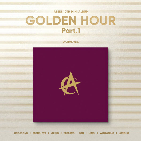 **PRE-ORDER** ATEEZ 10th Mini Album - GOLDEN HOUR: Part.1 (Digipack Version)