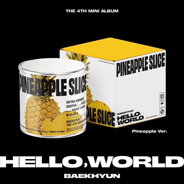 BAEKHYUN 4th Mini Album - Hello, World (Pineapple Version)