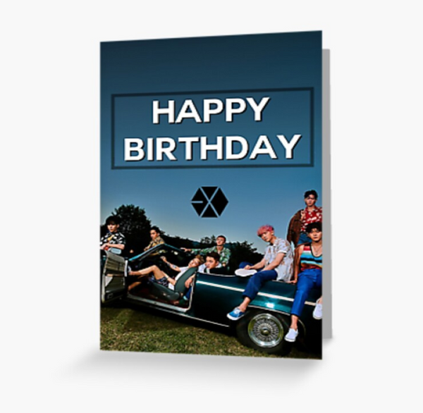 EXO Birthday Greeting Card