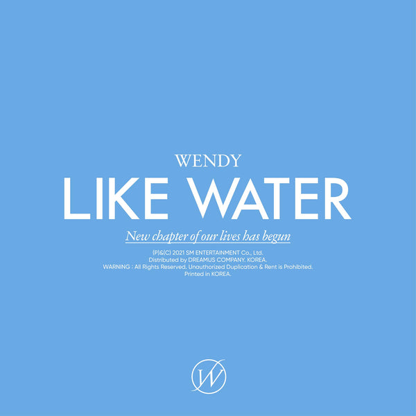 WENDY 1st Mini Album - Like Water (Case Version)